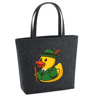Filz Shopper Quietscheente Schützenbruder Gummiente...
