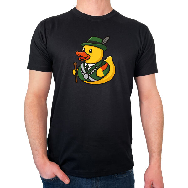 Herren T-Shirt Quietscheente Schützenkönig Gummiente Schützenfest