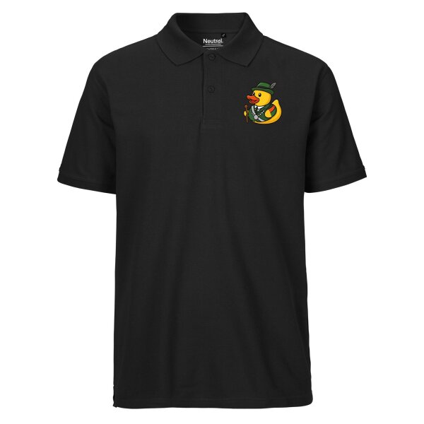 Herren Polo Shirt Quietscheente Schützenkönig Gummiente