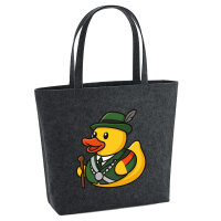 Filz Shopper Quietscheente Schützenkönig...