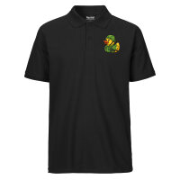 Herren Polo Shirt Quietscheente Soldat Gummiente Bundeswehr