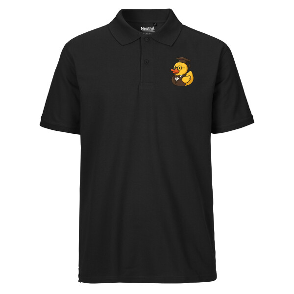 Herren Polo Shirt Quietscheente Professor Gummiente Lehrer