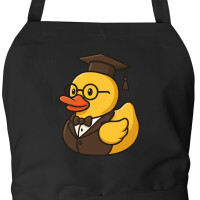 Schürze Quietscheente Professor Gummiente Lehrer mit...