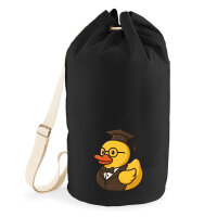 Seesack Quietscheente Professor Gummiente Lehrer 20 Liter Black