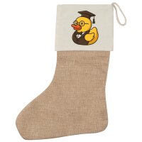 Weihnachtsstrumpf Quietscheente Professor Gummiente...