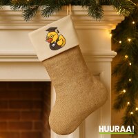 Weihnachtsstrumpf Quietscheente Professor Gummiente...
