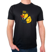 Herren T-Shirt Quietscheente Taxi-Fahrer Gummiente Chauffeur