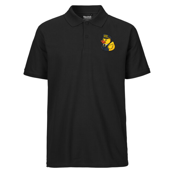 Herren Polo Shirt Quietscheente Taxi-Fahrer Gummiente Chauffeur