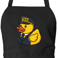 Schürze Quietscheente Taxi-Fahrer Gummiente...