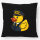 Kissen Quietscheente Taxi-Fahrer Gummiente Chauffeur 40x40cm