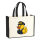 Jutetasche Quietscheente Taxi-Fahrer Gummiente Chauffeur 21 Liter Black
