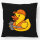 Kissen Quietscheente Müllmann Gummiente Müllabfuhr 40x40cm