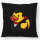 Kissen Quietscheente Vampir Gummiente Blutsauger 40x40cm