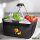Einkaufskorb faltbar Quietscheente Vampir Gummiente Blutsauger 20 Liter Black