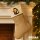 Weihnachtsstrumpf Quietscheente Vampir Gummiente Blutsauger Beige Jute
