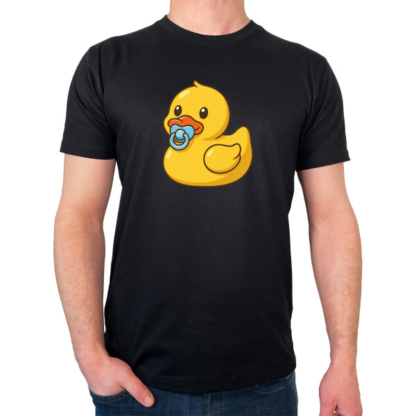 Herren T-Shirt Quietscheente Baby Gummiente Säugling