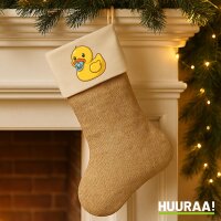 Weihnachtsstrumpf Quietscheente Baby Gummiente...