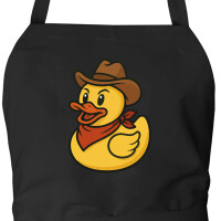 Schürze Quietscheente Cowboy Gummiente Wilder Westen...