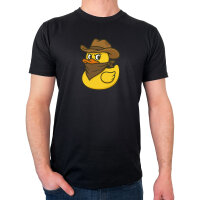 Herren T-Shirt Quietscheente Bandit Gummiente Räuber