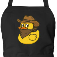 Schürze Quietscheente Bandit Gummiente Räuber...