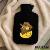 W&auml;rmflasche Quietscheente Bandit Gummiente...