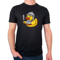 Herren T-Shirt Quietscheente Ritter Gummiente Mittelalter