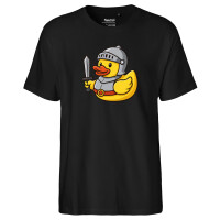 Herren T-Shirt Quietscheente Ritter Gummiente Mittelalter