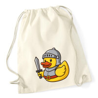 Turnbeutel Quietscheente Ritter Gummiente Mittelalter 12...