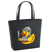 Filz Shopper Quietscheente Ritter Gummiente Mittelalter...