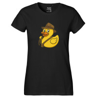 Damen T-Shirt Quietscheente Abenteurer Gummiente Entdecker