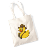 Jutebeutel Quietscheente Abenteurer Gummiente Entdecker...