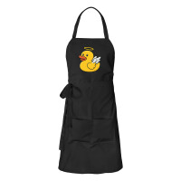 Schürze Quietscheente Engel Gummiente Angel mit Taschen