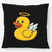 Kissen Quietscheente Engel Gummiente Angel 40x40cm