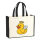 Jutetasche Quietscheente Engel Gummiente Angel 21 Liter Black