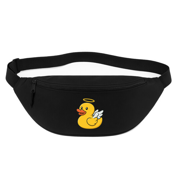 Bauchtasche Quietscheente Engel Gummiente Angel 2,5 Liter Black