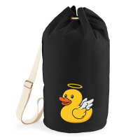 Seesack Quietscheente Engel Gummiente Angel 20 Liter Black