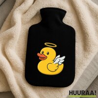 W&auml;rmflasche Quietscheente Engel Gummiente Angel