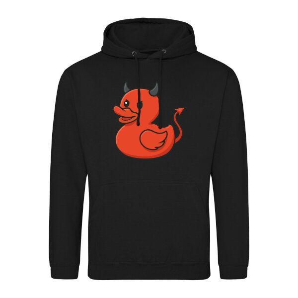 Unisex Hoodie Quietscheente Teufel Gummiente Luzifer