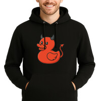Unisex Hoodie Quietscheente Teufel Gummiente Luzifer