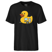 Herren T-Shirt Quietscheente Camper Gummiente Wohnwagen