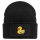 Beanie mit Patch Quietscheente Camper Gummiente Wohnwagen Black