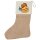 Weihnachtsstrumpf Quietscheente Malle Gummiente Mallorca Beige Jute