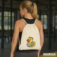 Turnbeutel Quietscheente Gef&auml;ngnis Gummiente...