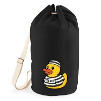 Seesack Quietscheente Gef&auml;ngnis Gummiente Knast...