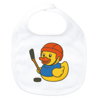 Baby Lätzchen Quietscheente Eishockey Gummiente...