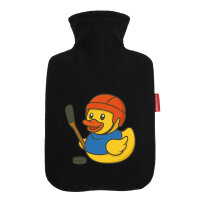 Wärmflasche Quietscheente Eishockey Gummiente Hockey