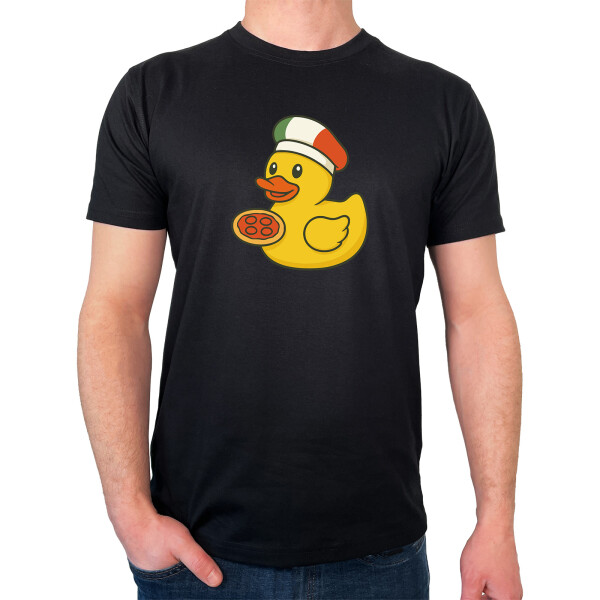 Herren T-Shirt Quietscheente Italien Gummiente Italiener