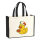 Jutetasche Quietscheente Italien Gummiente Italiener 21 Liter Black