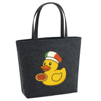 Filz Shopper Quietscheente Italien Gummiente Italiener 22...