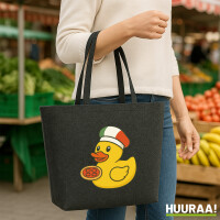 Filz Shopper Quietscheente Italien Gummiente Italiener 22...